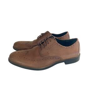 Stacy Adams Men's Shoes Cognac Garrison Wingtip Leather Oxford Size 7M
